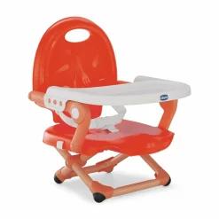 chicco Sitzerhöhung Pocket Snack Poppy Red* Reisehochstühle|Hochstuhl Zubehör