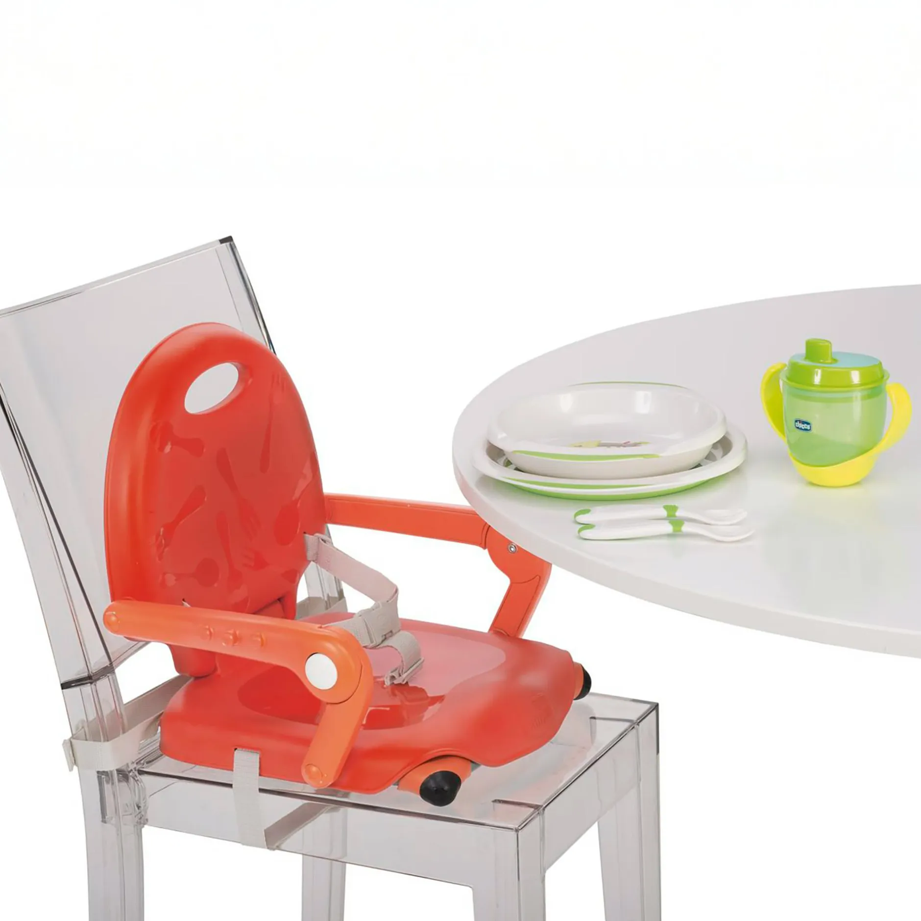 chicco Sitzerhöhung Pocket Snack Poppy Red* Reisehochstühle|Hochstuhl Zubehör