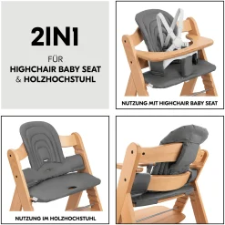 hauck Sitzkissen Dark Grey* Hochstuhl Zubehör