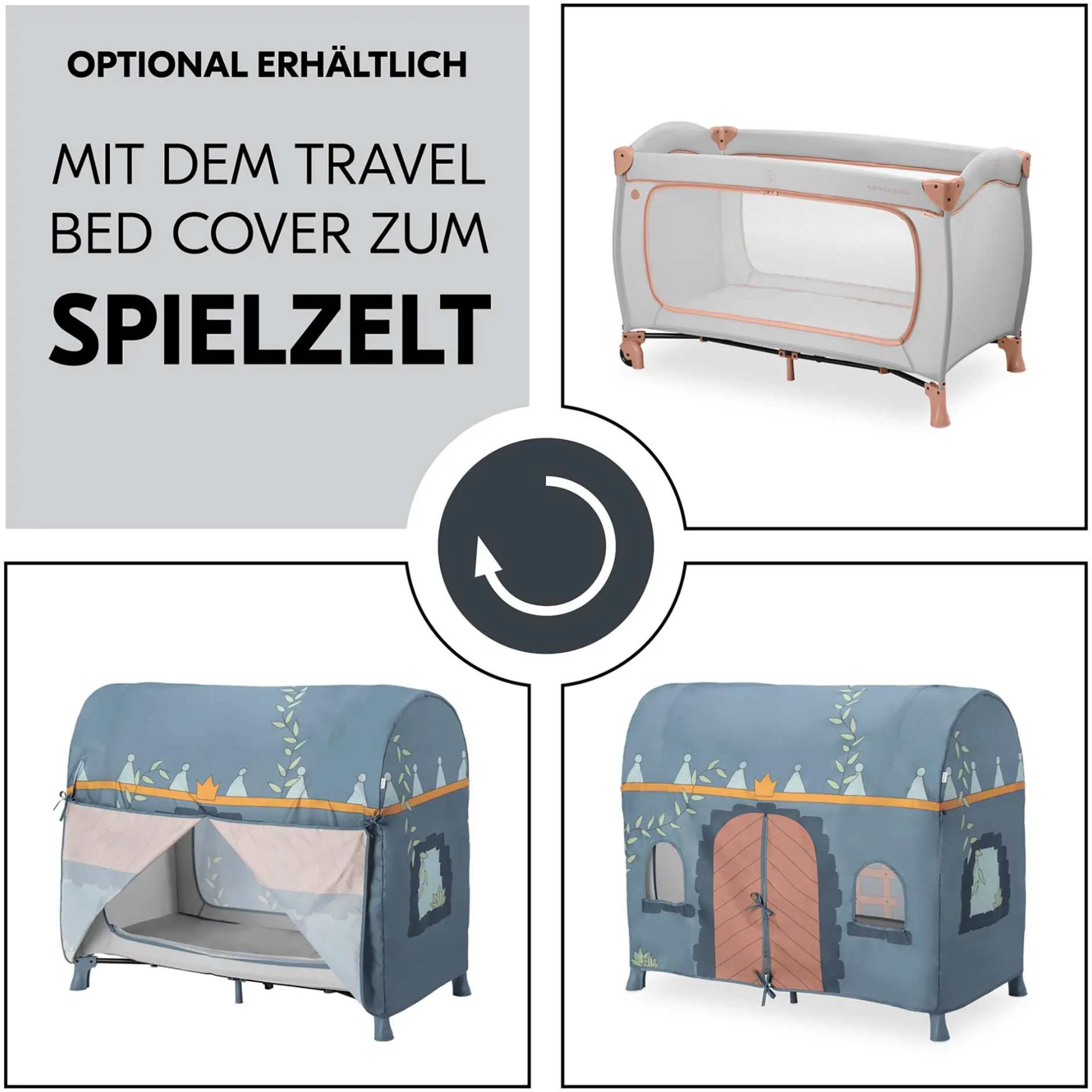 hauck Sleep N Play Go Plus Dusty Cork* Reisebetten & Zubehör