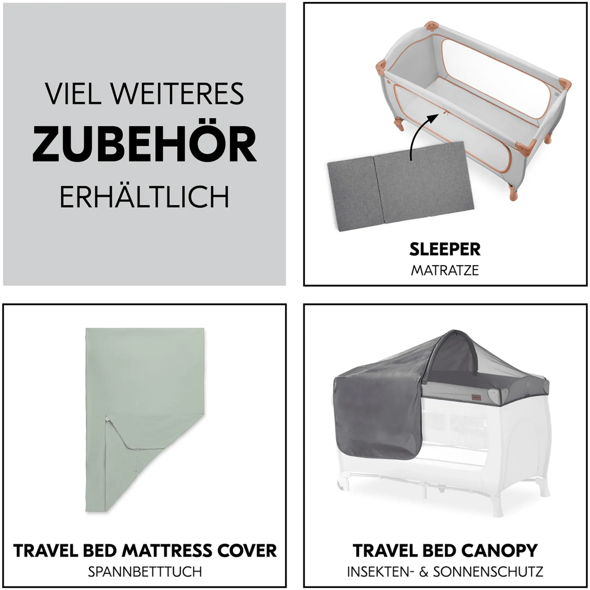hauck Sleep N Play Go Plus Dusty Cork* Reisebetten & Zubehör