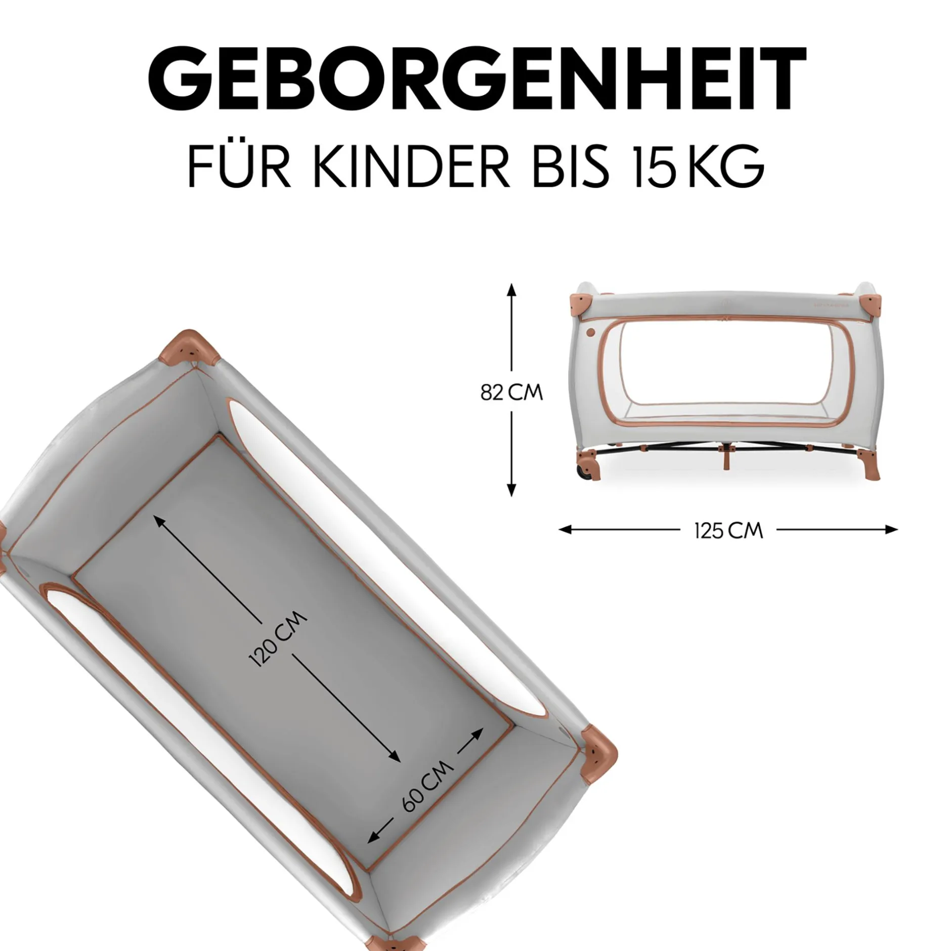 hauck Sleep N Play Go Plus Dusty Cork* Reisebetten & Zubehör