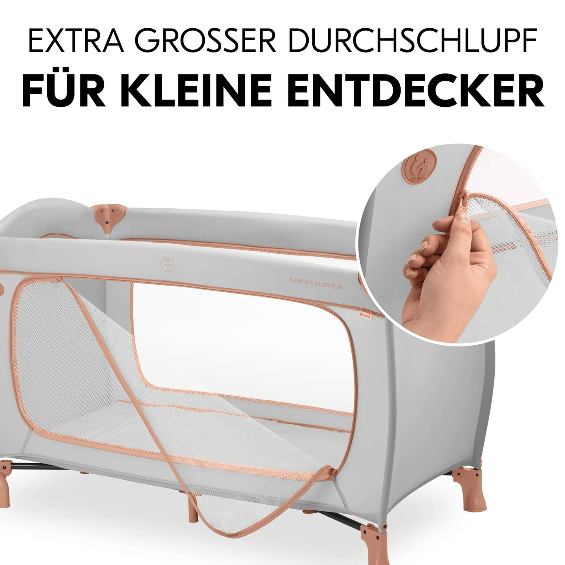 hauck Sleep N Play Go Plus Dusty Cork* Reisebetten & Zubehör