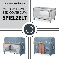 hauck Sleep N Play Go Plus Dusty Blue* Reisebetten & Zubehör