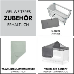 hauck Sleep N Play Go Plus Dusty Blue* Reisebetten & Zubehör