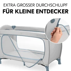 hauck Sleep N Play Go Plus Dusty Blue* Reisebetten & Zubehör