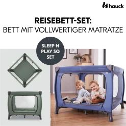 hauck Sleep N Play SQ Set Dark Green* Reisebetten & Zubehör