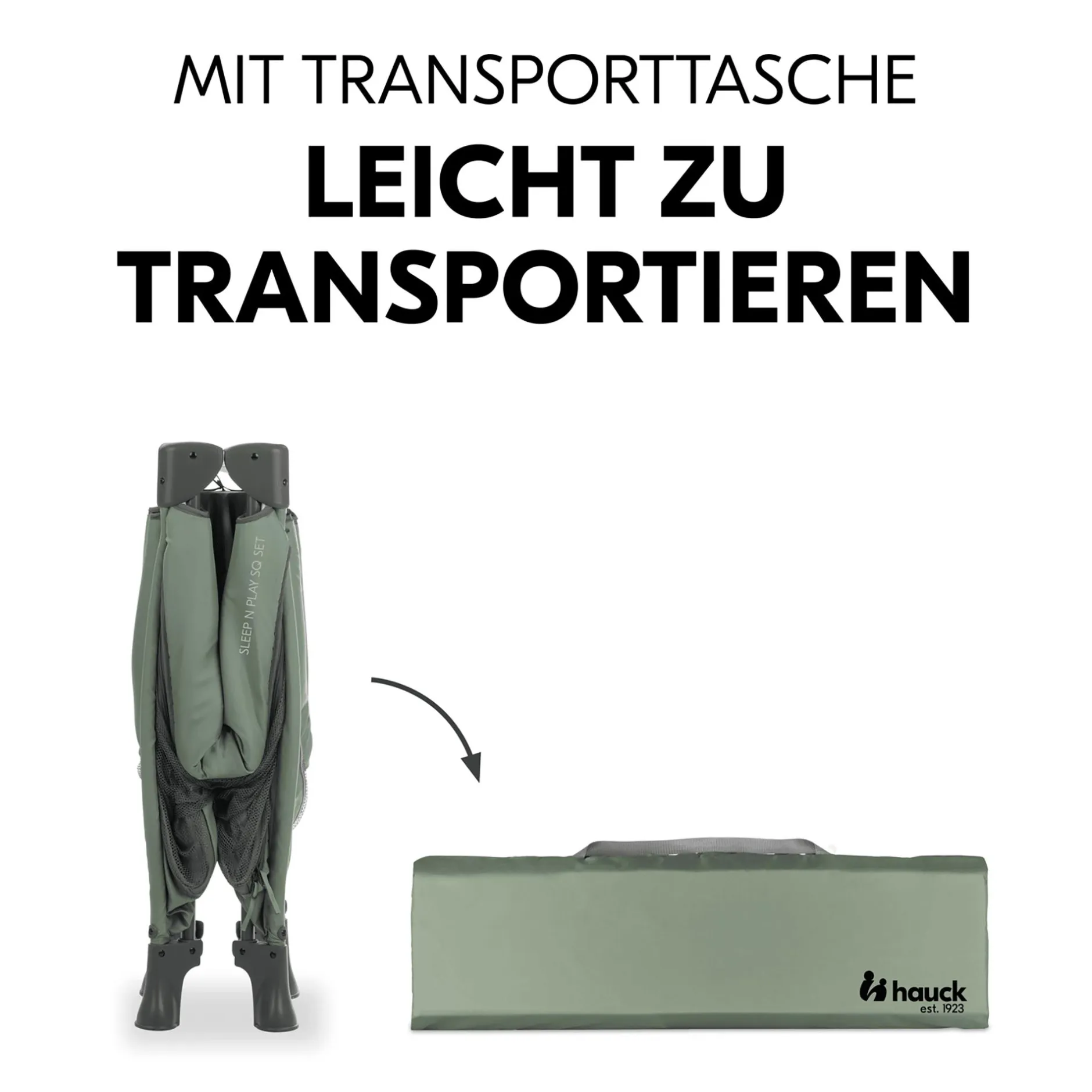 hauck Sleep N Play SQ Set Dark Green* Reisebetten & Zubehör