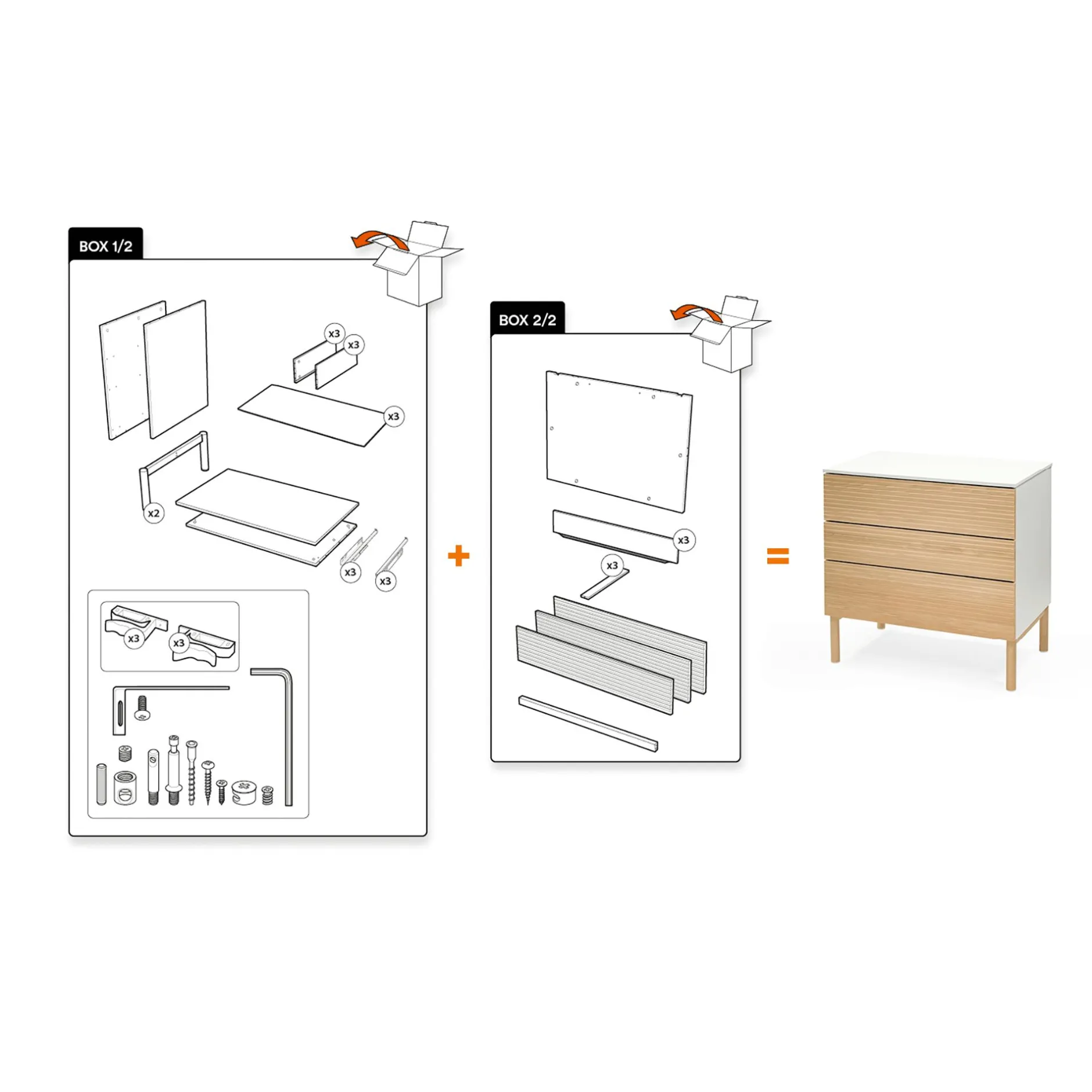 STOKKE Sleepi™ Kommode White Teil 2 von 2* Wickelmöbel
