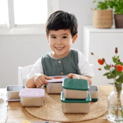 Lu00c4SSIG Snackbox Happy Rascals Smile Green* Nahrungsbehälter
