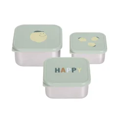 Lu00c4SSIG Snackbox-Set Happy Fruits Zitrone* Nahrungsbehälter