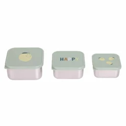 Lu00c4SSIG Snackbox-Set Happy Fruits Zitrone* Nahrungsbehälter