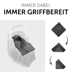 hauck Snuggle N Dream Leo Grey*Kinder Kinderwagen Zubehör|Kindersitz Zubehör