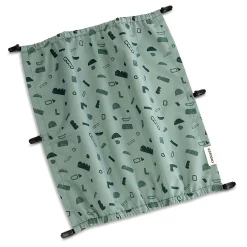 Croozer Sonnenschutz Kid Zweisitzer Green Patterned* Fahrradanhänger Zubehör