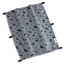 Croozer Sonnenschutz Kid Zweisitzer Blue Patterned* Fahrradanhänger Zubehör