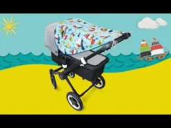 Liebes vPriebes Sonnensegel Johanna Musselin Graphit*Kinder Kinderwagen Zubehör