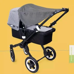 Liebes vPriebes Sonnensegel Johanna Musselin Graphit*Kinder Kinderwagen Zubehör