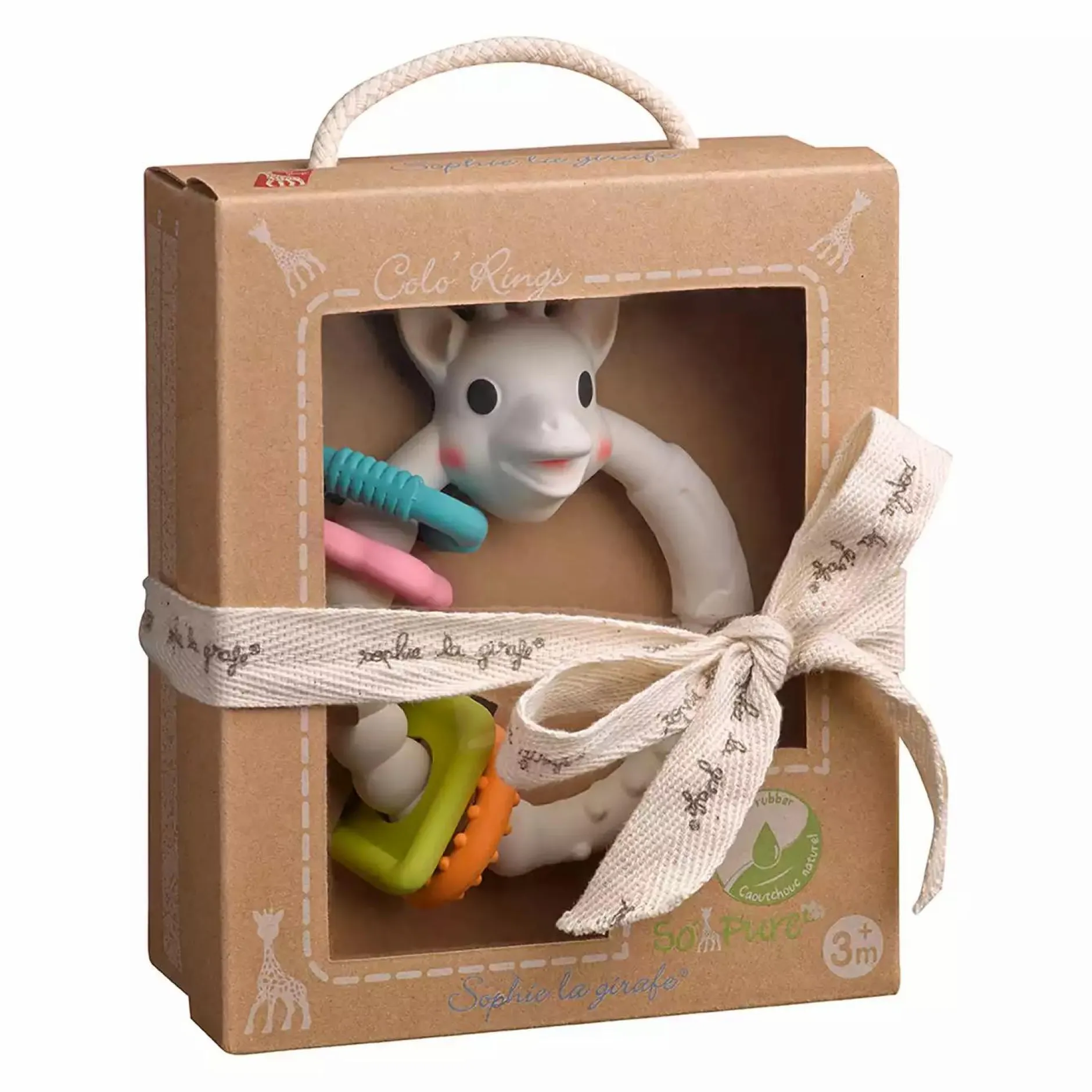 SOPHIE GIRAFE Sophie la girafe® So'Pure - Beißring Colo'rings* Rasseln & Greiflinge