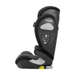 AVOVA Sora-Fix Grey & Black*Kinder Kindersitze Isofix|Kindersitze 15-36 Kg, Gruppe 2/3