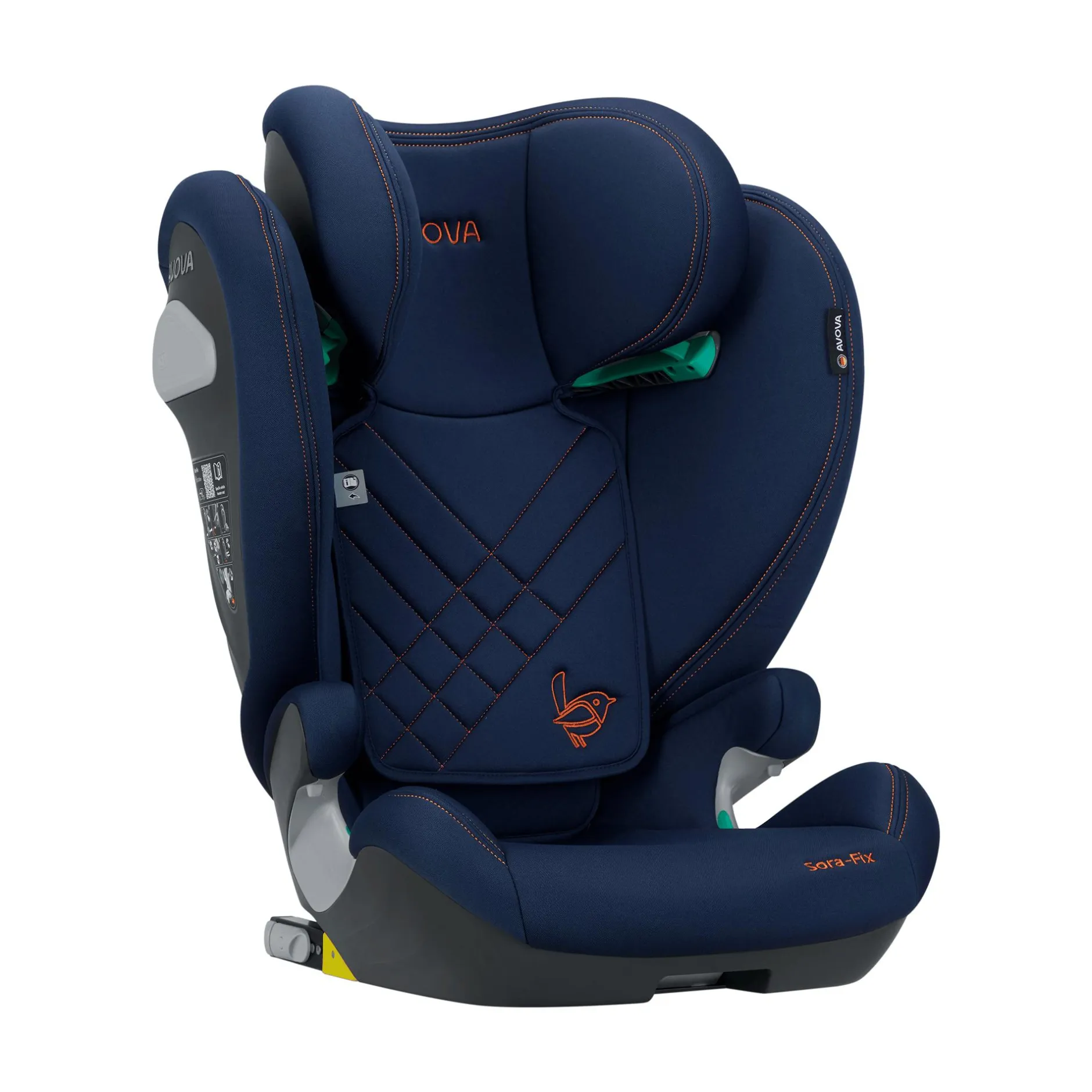 AVOVA Sora-Fix River Blue*Kinder Kindersitze Isofix|Kindersitze 15-36 Kg, Gruppe 2/3