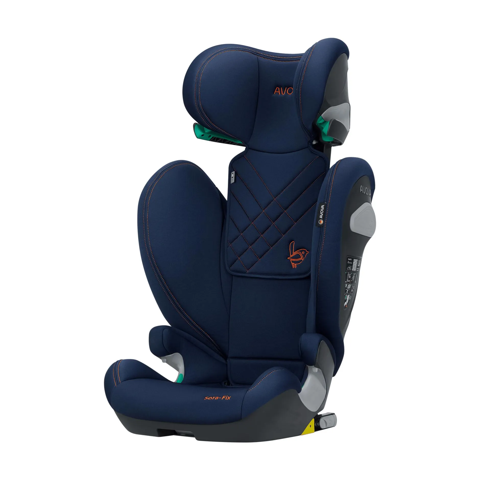 AVOVA Sora-Fix River Blue*Kinder Kindersitze Isofix|Kindersitze 15-36 Kg, Gruppe 2/3