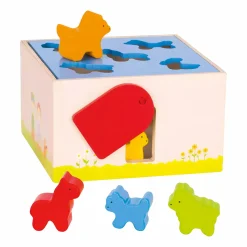 goki Sortierbox Bauernhoftiere*Kinder Lernspielzeug|Holzspielzeug