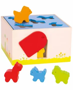 goki Sortierbox Bauernhoftiere*Kinder Lernspielzeug|Holzspielzeug