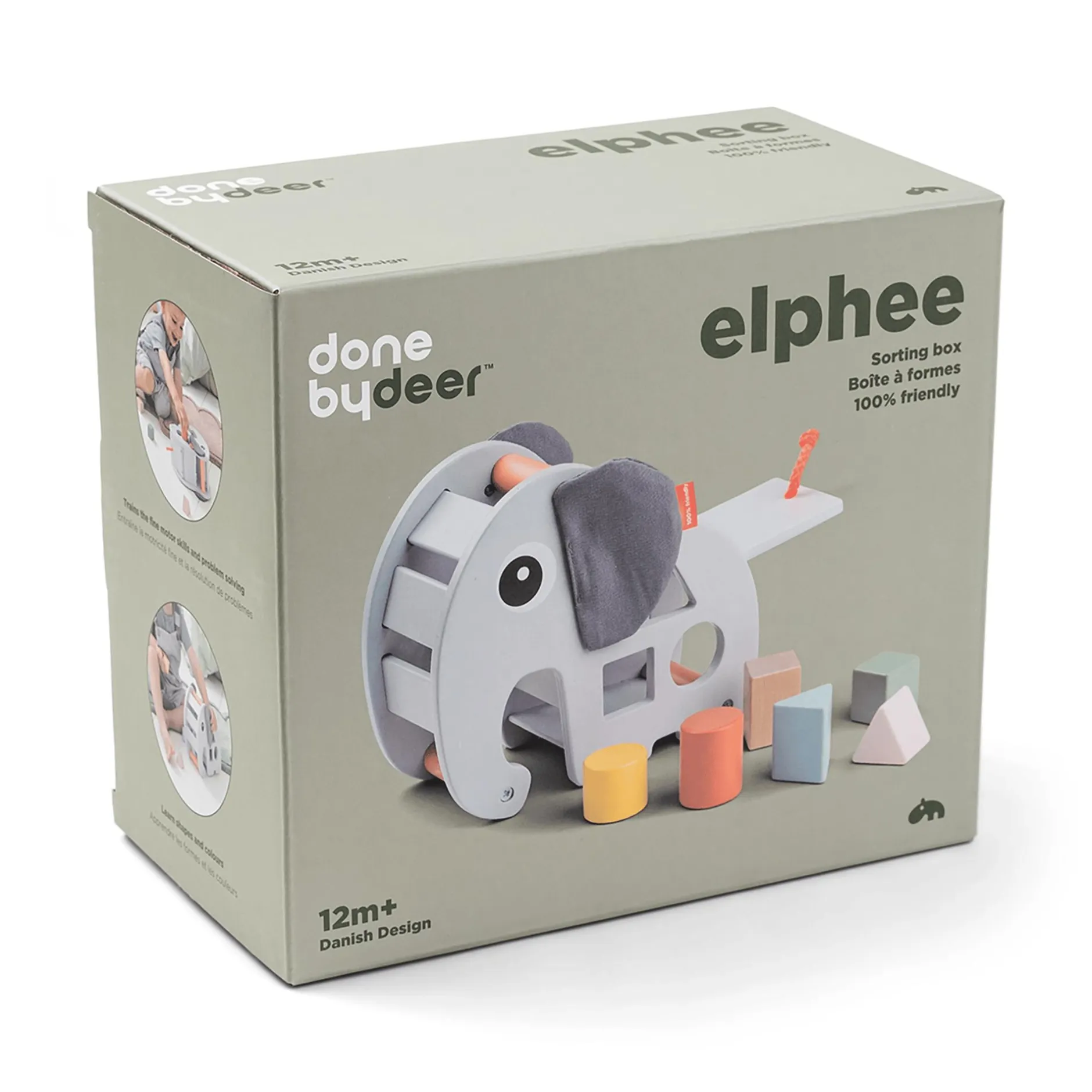 done by deer Sortierbox Elphee*Kinder Holzspielzeug