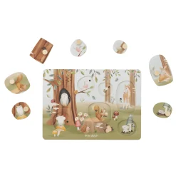 LITTLE DUTCH Sound-Greif-Puzzle Forest Friends*Kinder Holzspielzeug