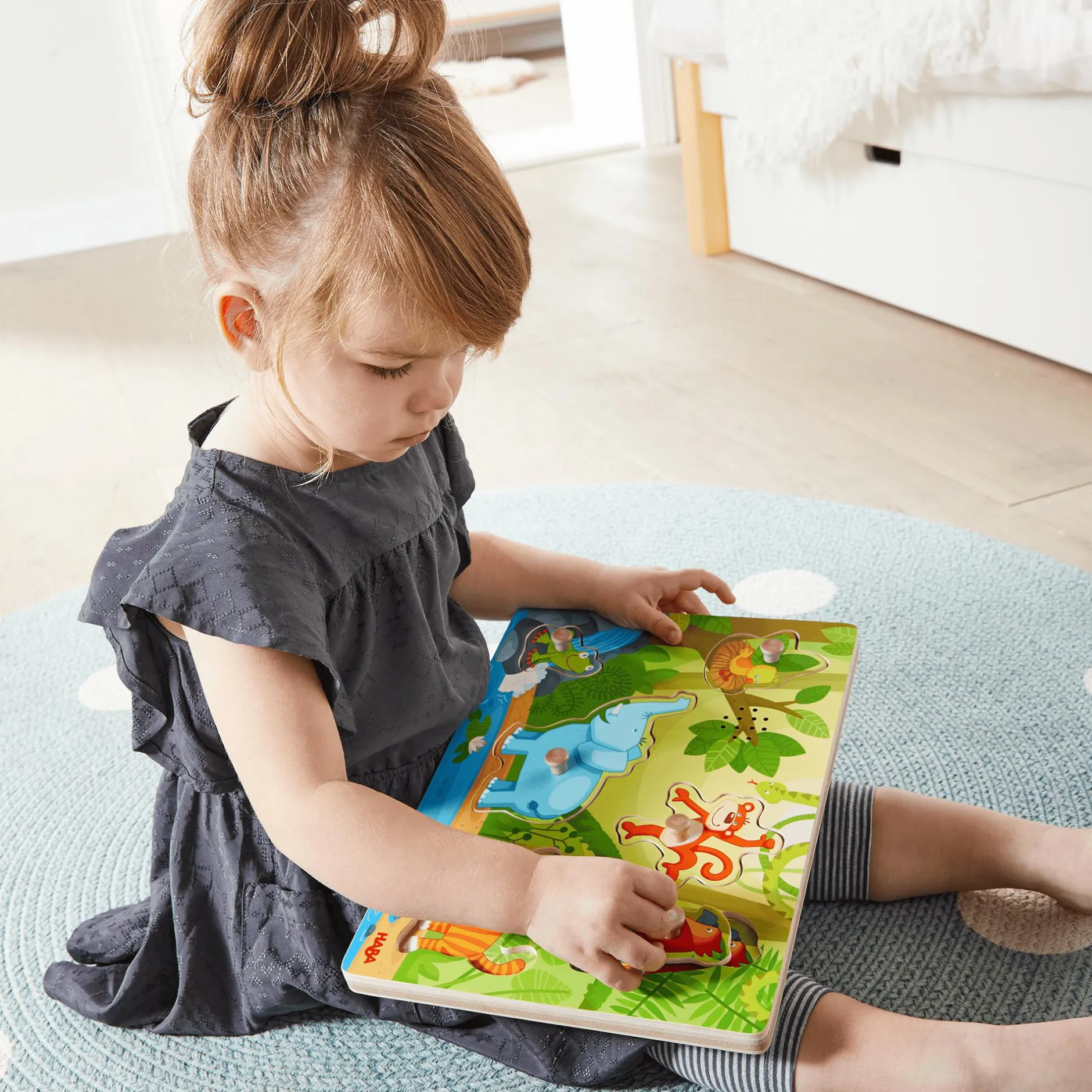 HABA Sound-Greifpuzzle Im Dschungel*Kinder Lernspielzeug|Holzspielzeug
