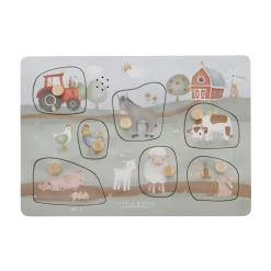 LITTLE DUTCH Sound-Greif-Puzzle Little Farm*Kinder Lernspielzeug