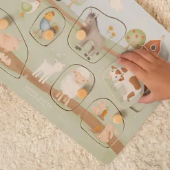 LITTLE DUTCH Sound-Greif-Puzzle Little Farm*Kinder Lernspielzeug