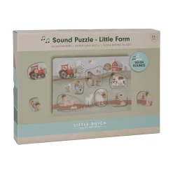 LITTLE DUTCH Sound-Greif-Puzzle Little Farm*Kinder Lernspielzeug