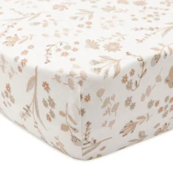 jollein Spannbettlaken Bloomy 70 x 140 cm* Babybettwäsche