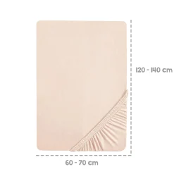 roba Spannbettlaken Frosty Almond 70 x 140 cm* Babybettwäsche