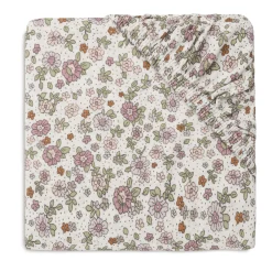 jollein Spannbettlaken Retro Flower 70 x 140 cm* Babybettwäsche
