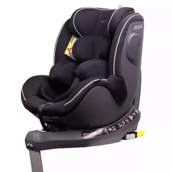 AVOVA Sperber-Fix i-Size Pearl Black*Kinder Reboarder 0-18 Kg, Gruppe 0+/1
