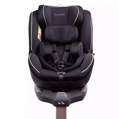 AVOVA Sperber-Fix i-Size Pearl Black*Kinder Reboarder 0-18 Kg, Gruppe 0+/1