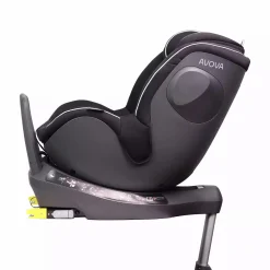 AVOVA Sperber-Fix i-Size Pearl Black*Kinder Reboarder 0-18 Kg, Gruppe 0+/1