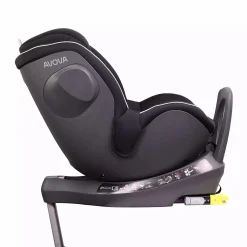AVOVA Sperber-Fix i-Size Pearl Black*Kinder Reboarder 0-18 Kg, Gruppe 0+/1