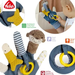 fehn Spielhandschuh Otter Theo* Knisterspielzeug & Knistertücher|Rasseln & Greiflinge