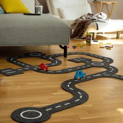 goki Spielstraße mit 2 Fahrzeugen*Kinder Lernspielzeug|Spielzeug Ab 2 Jahre