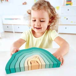Hape Stapelblöcke Eisbären*Kinder Holzspielzeug