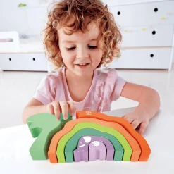 Hape Stapelblöcke Elefanten-Safari*Kinder Holzspielzeug