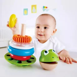 Hape Stapelfrosch*Kinder Holzspielzeug