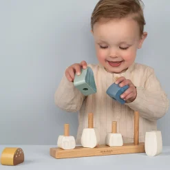 LITTLE DUTCH Stapelpilze Forest Friends*Kinder Konstruktionsspielzeug|Holzspielzeug