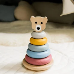 KINDSGUT Stapelturm Bär*Kinder Lernspielzeug|Holzspielzeug