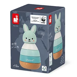 Janod Stapelturm Hase*Kinder Lernspielzeug|Holzspielzeug
