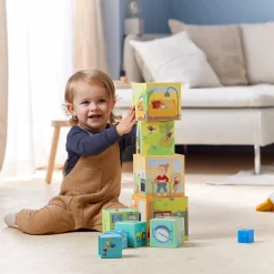 HABA Stapelwürfel Mein Zuhause*Kinder Lernspielzeug