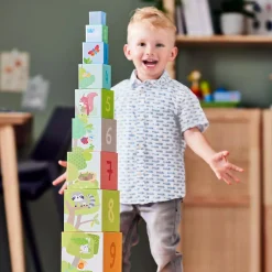 HABA Stapelwürfel Waldfreunde*Kinder Holzspielzeug